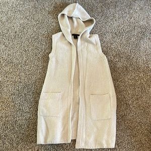 Tahari Long Hooded Sweater